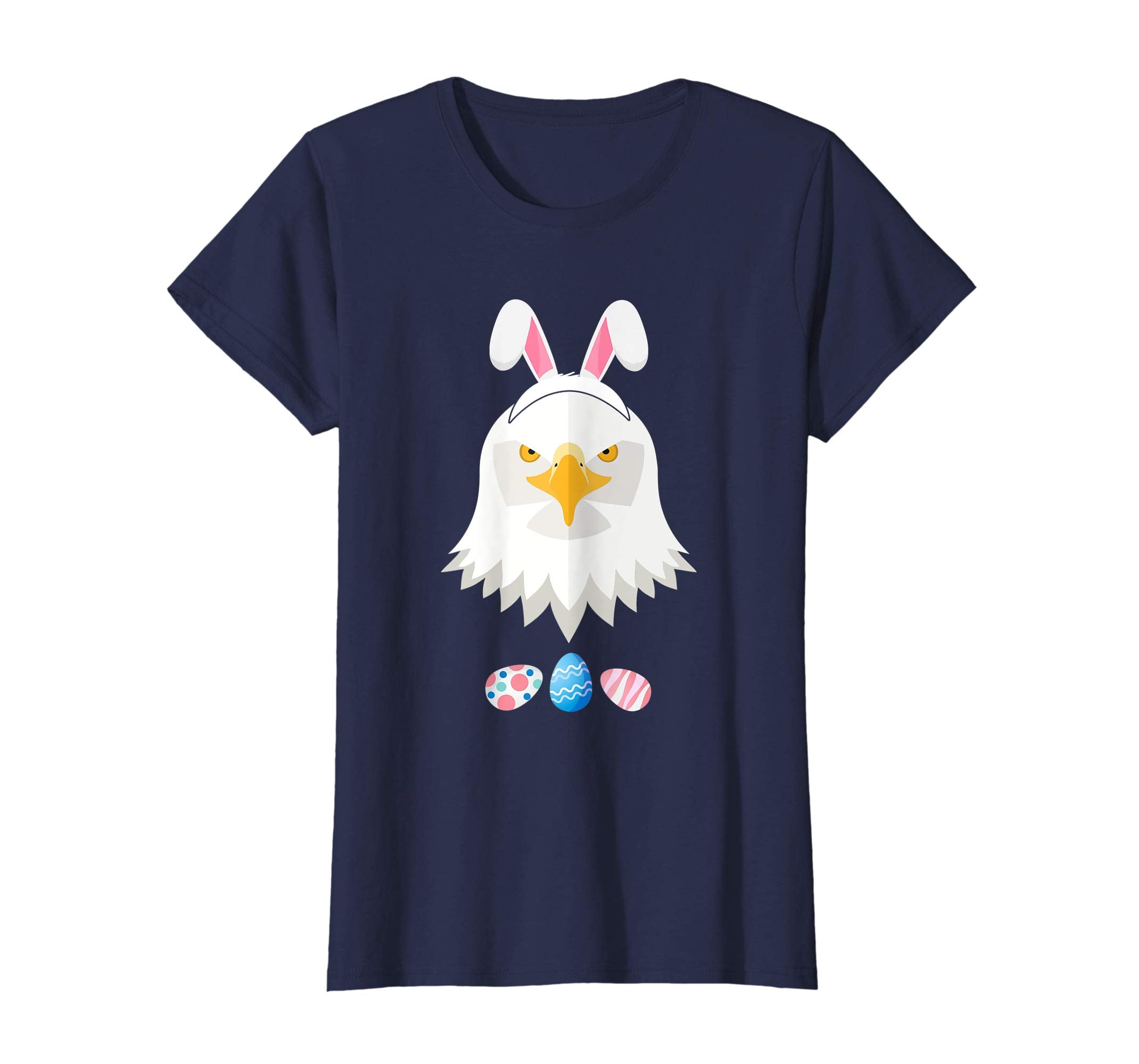 Funny Easter Eagle With Bunny Ears And Eggs T Shirt