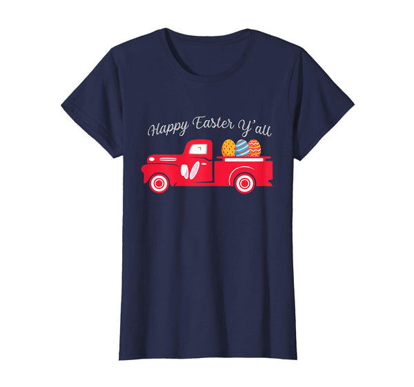 Red Old Truck Easter Bunny Ear Headband Shirt Babies Adult