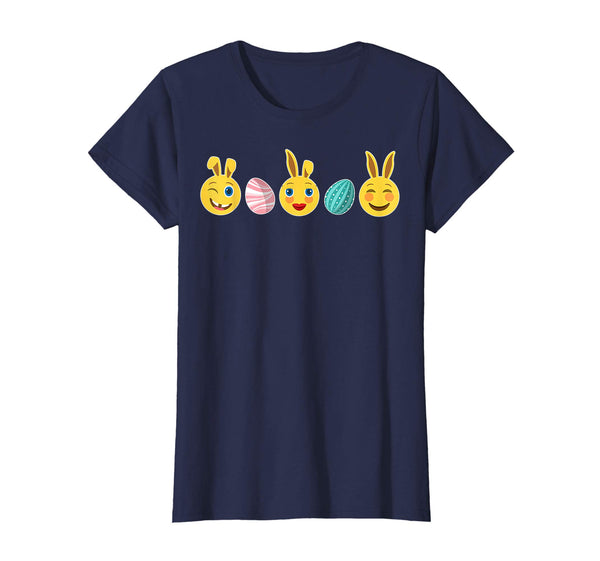 Bunnies Emotion Face Easter Eggs Happy Easter Day Shirt