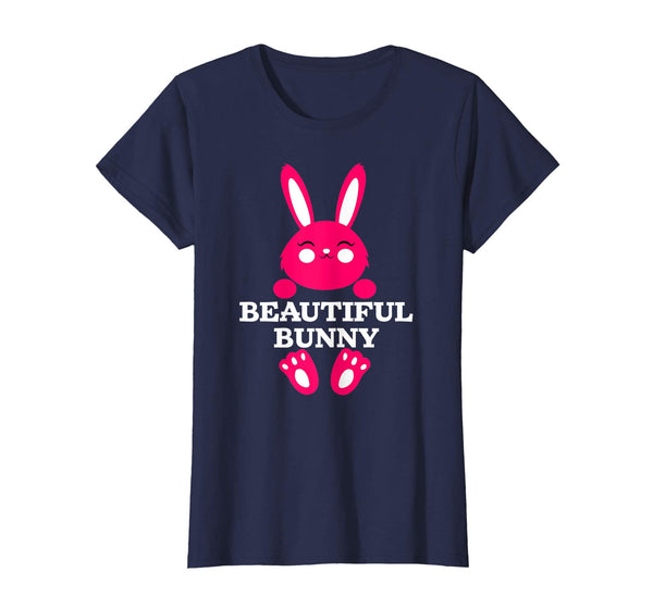 Easter Beautiful Pink Bunny Rabbit T-Shirt Girls Women Kids