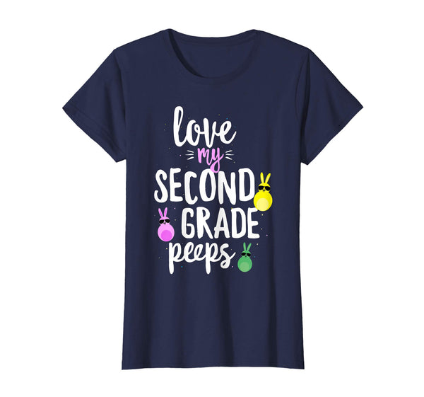 Love My Second Grade Peeps Easter Teacher Bunny T-shirt