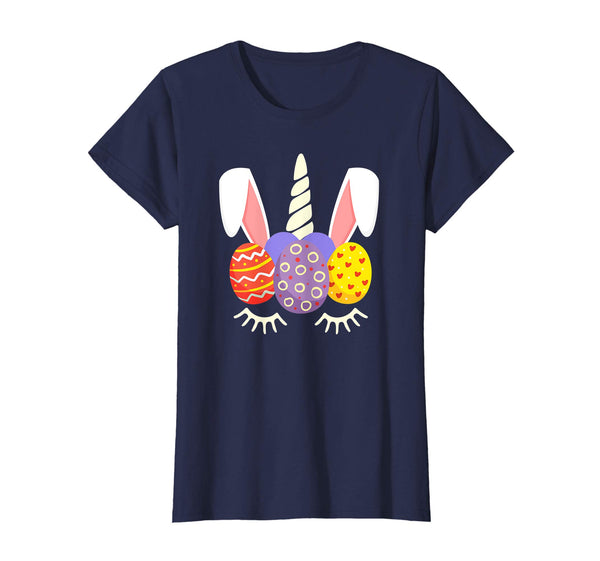 Unicorn Bunny Egg Hunt Happy Easter Kids Boys Girls T Shirt
