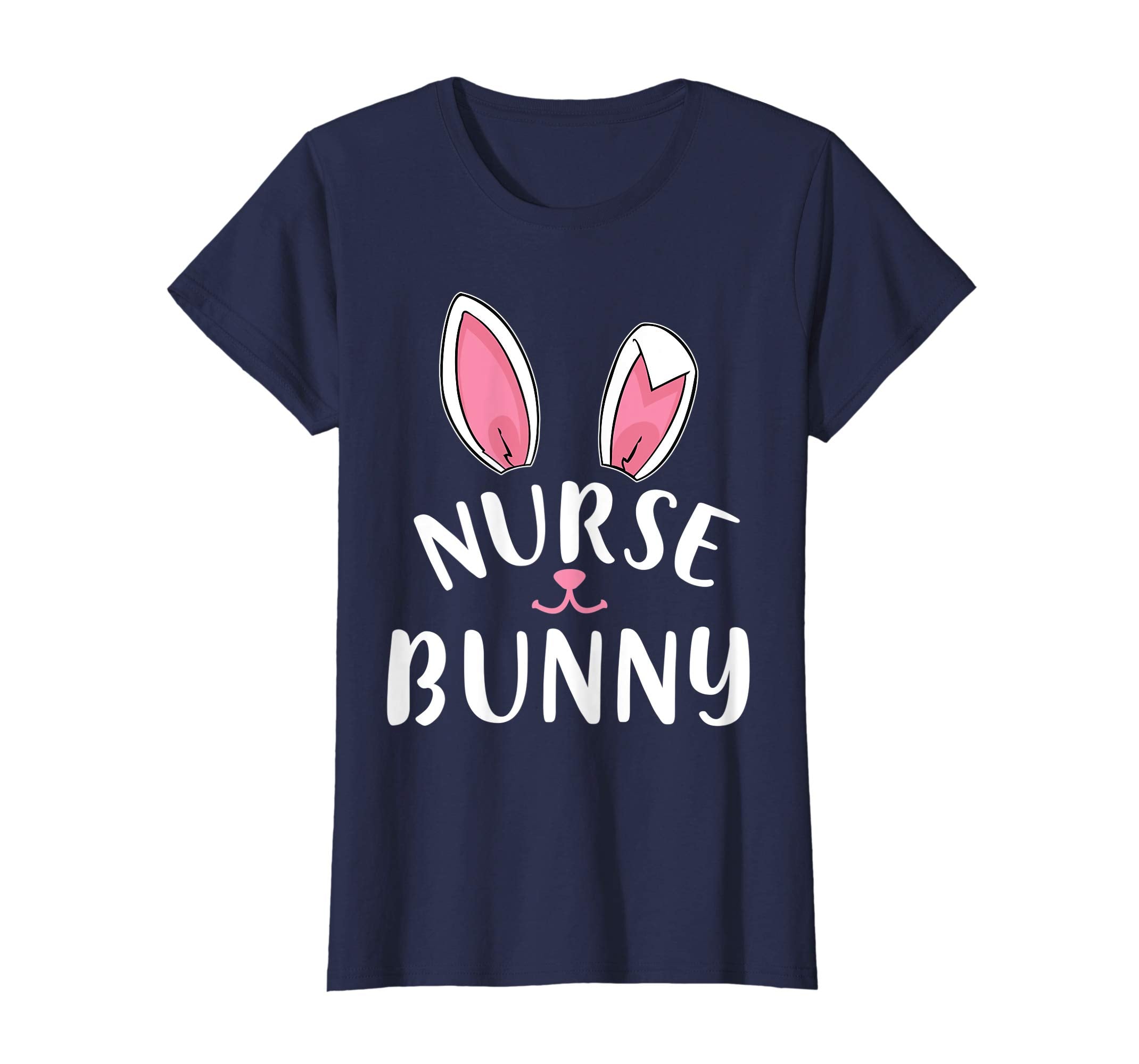 Lovely Bunny Rabbit Face Happy Easter Shirt Nurse Bunny