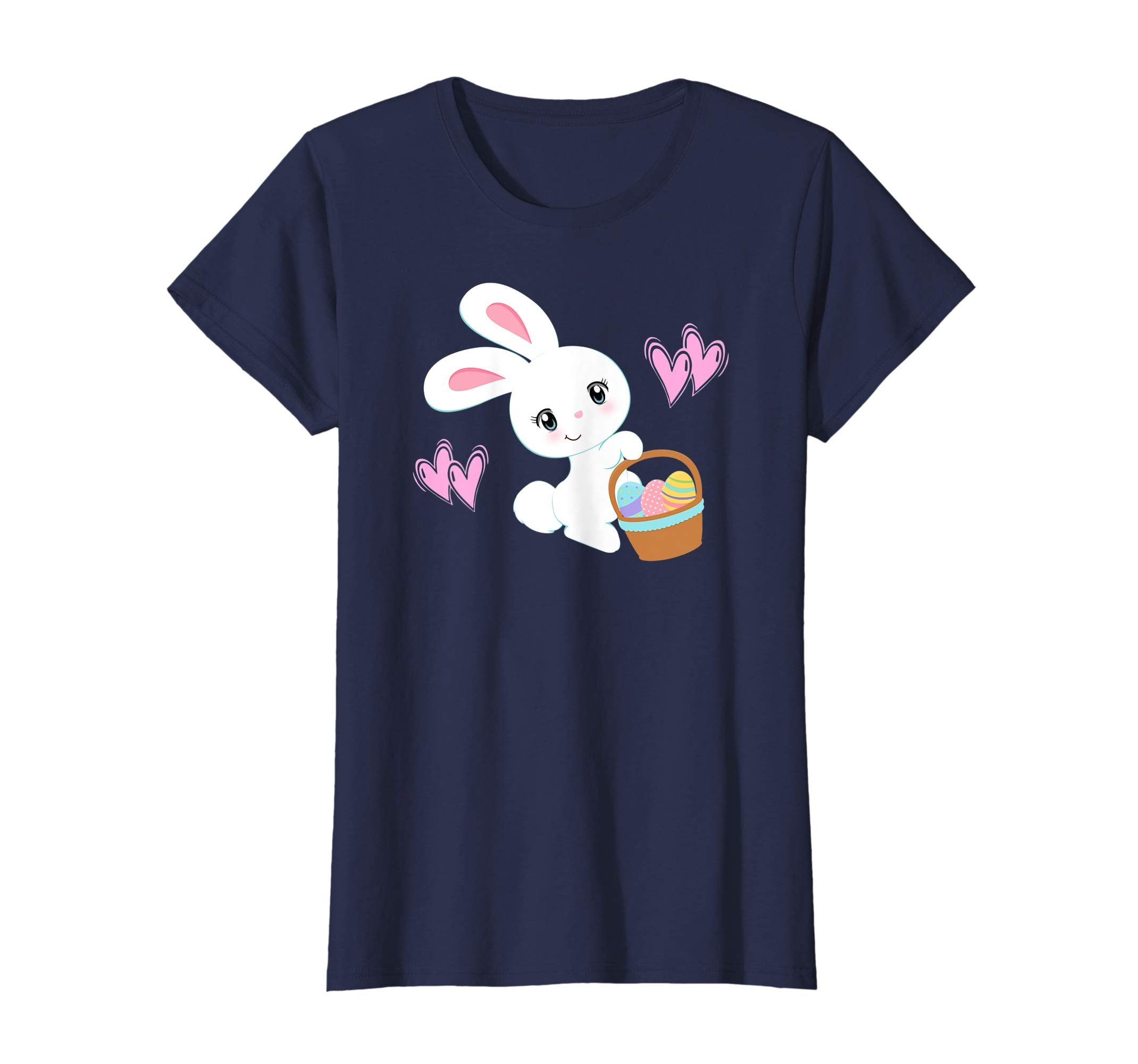 Bunny T-Shirt Girls Women Kids Cute Easter Egg Hunt Bunnies
