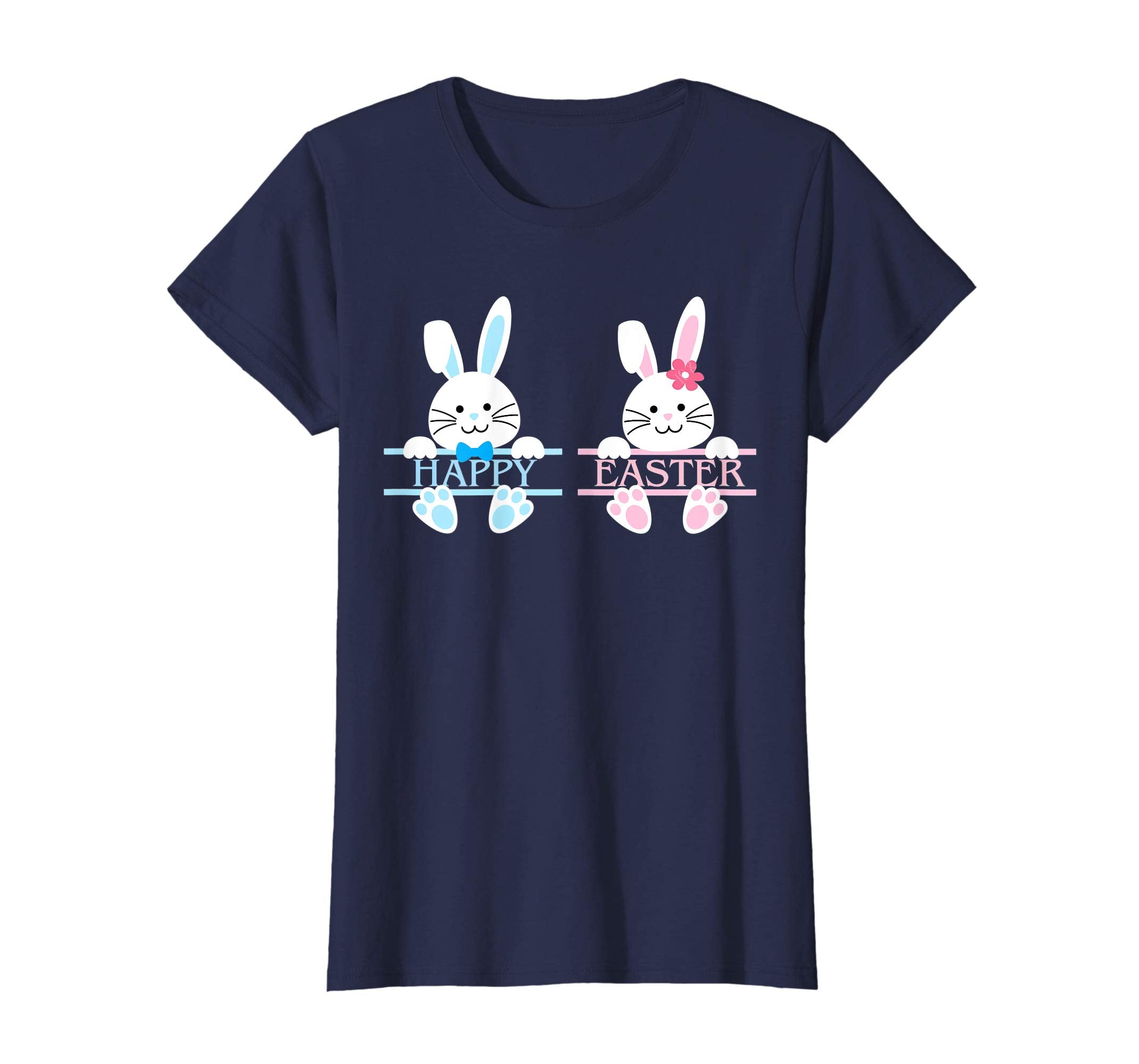 Cute Bunny Happy Easter T shirt Kids Boys Girls