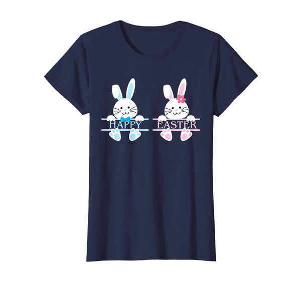 Cute Bunny Happy Easter T shirt Kids Boys Girls