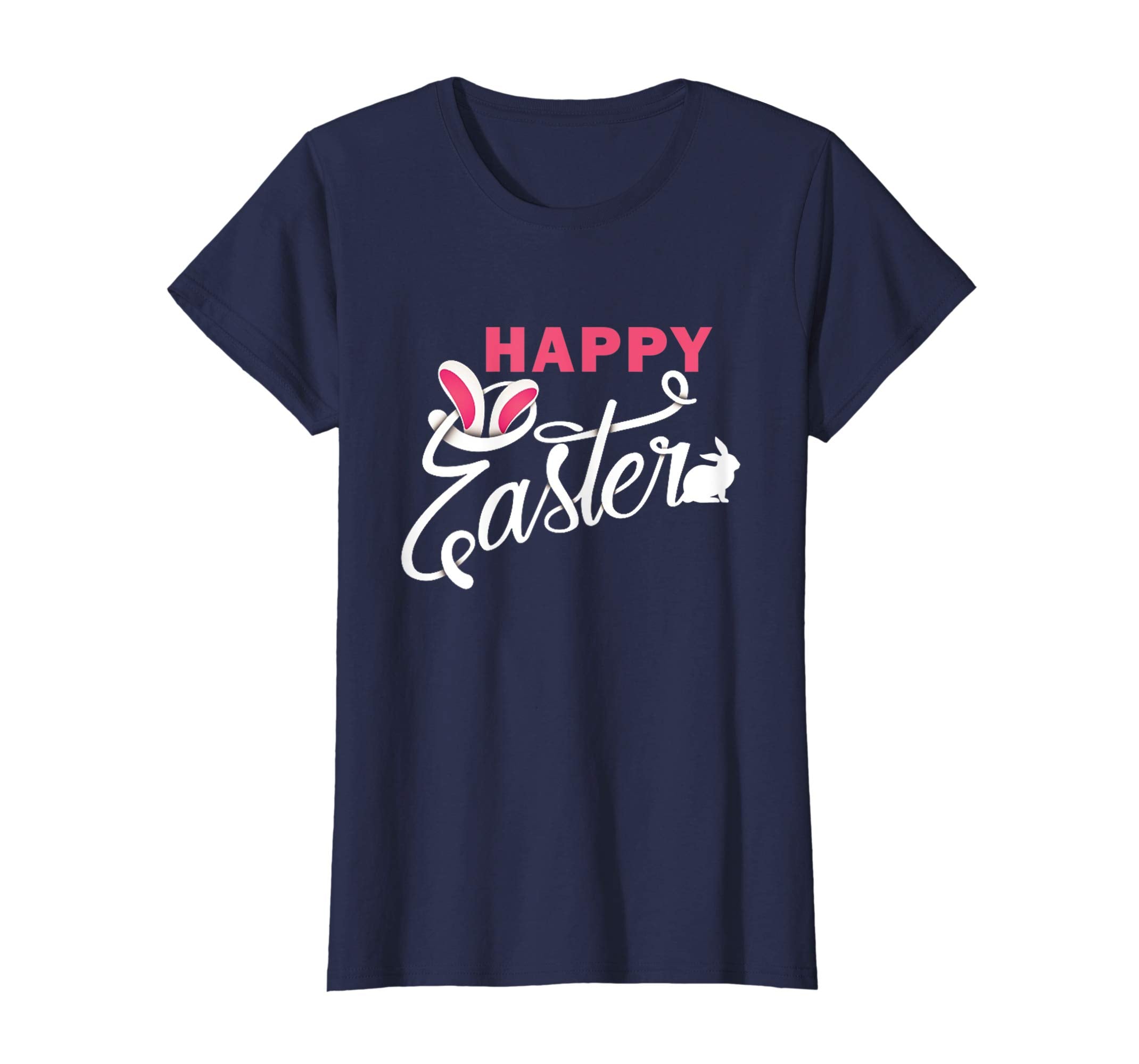 HAPPY EASTER Funny Bunny Shirt Girls Women Kids
