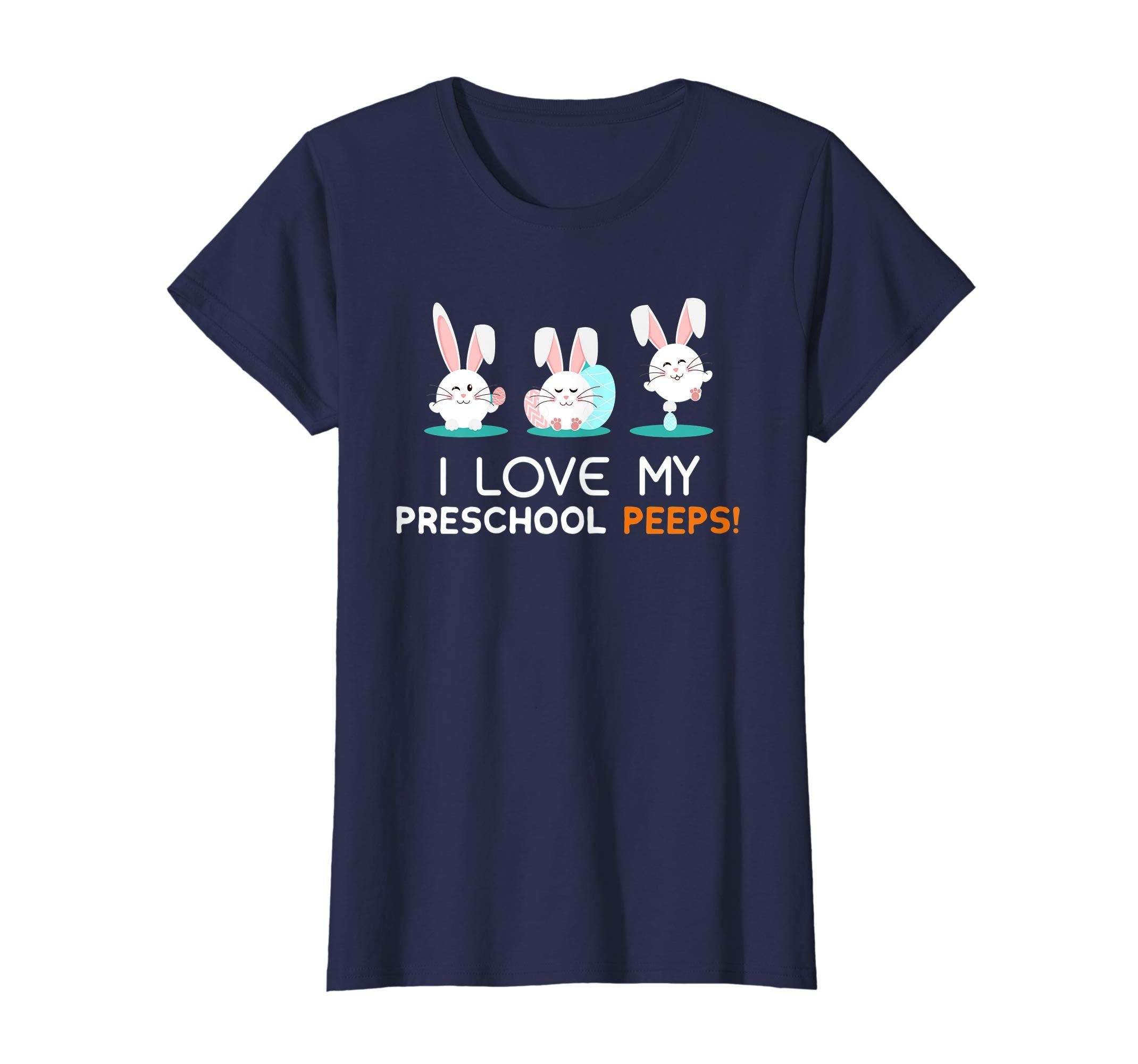 I Love My Preschool Peeps Bunnies Easter T Shirt For Teacher