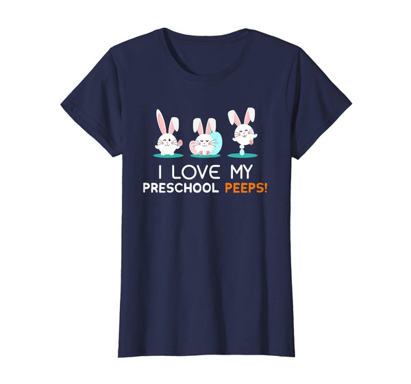 I Love My Preschool Peeps Bunnies Easter T Shirt For Teacher