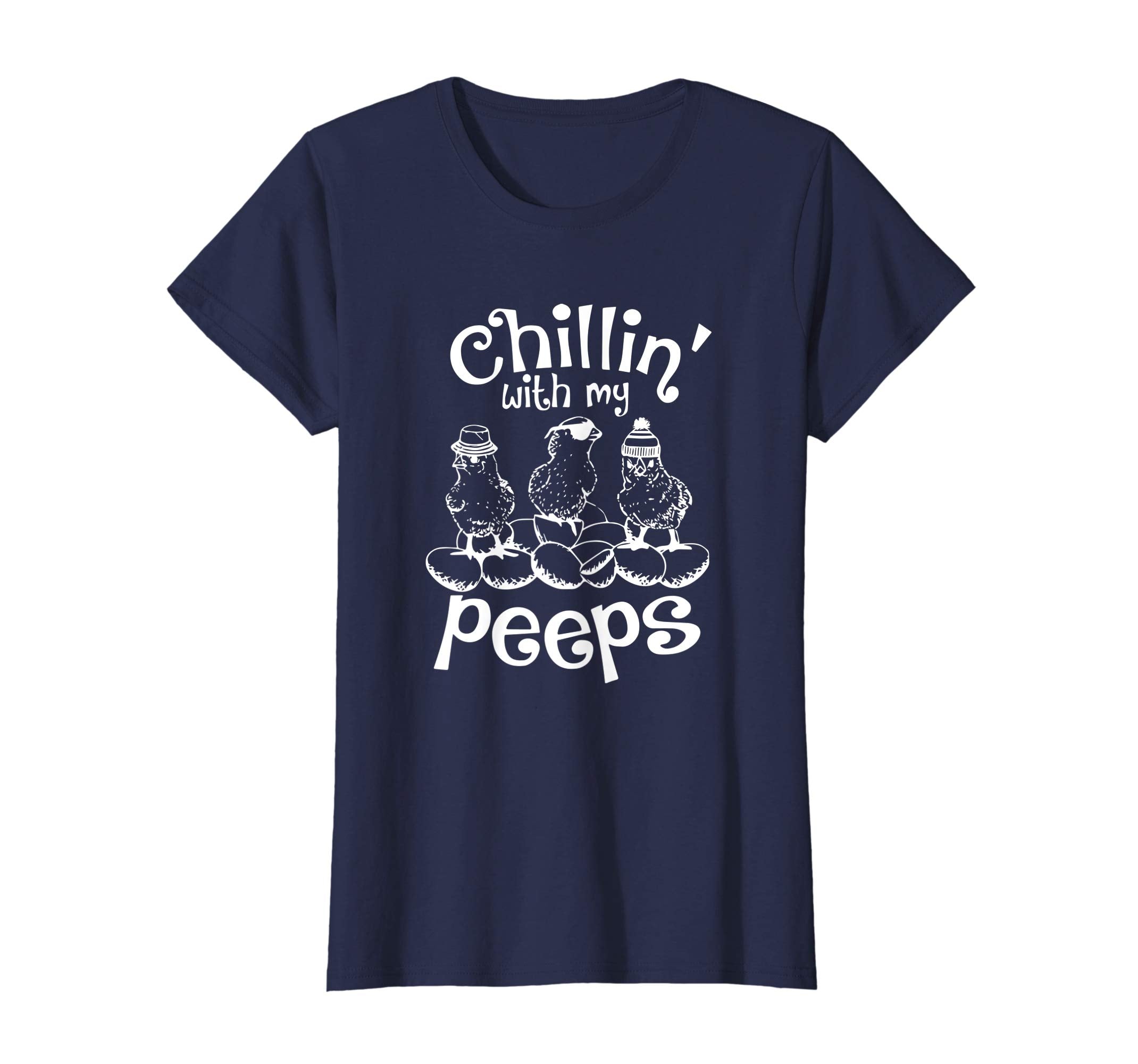 Chillin' With My Peeps Easter Shirt For Boys and Girls