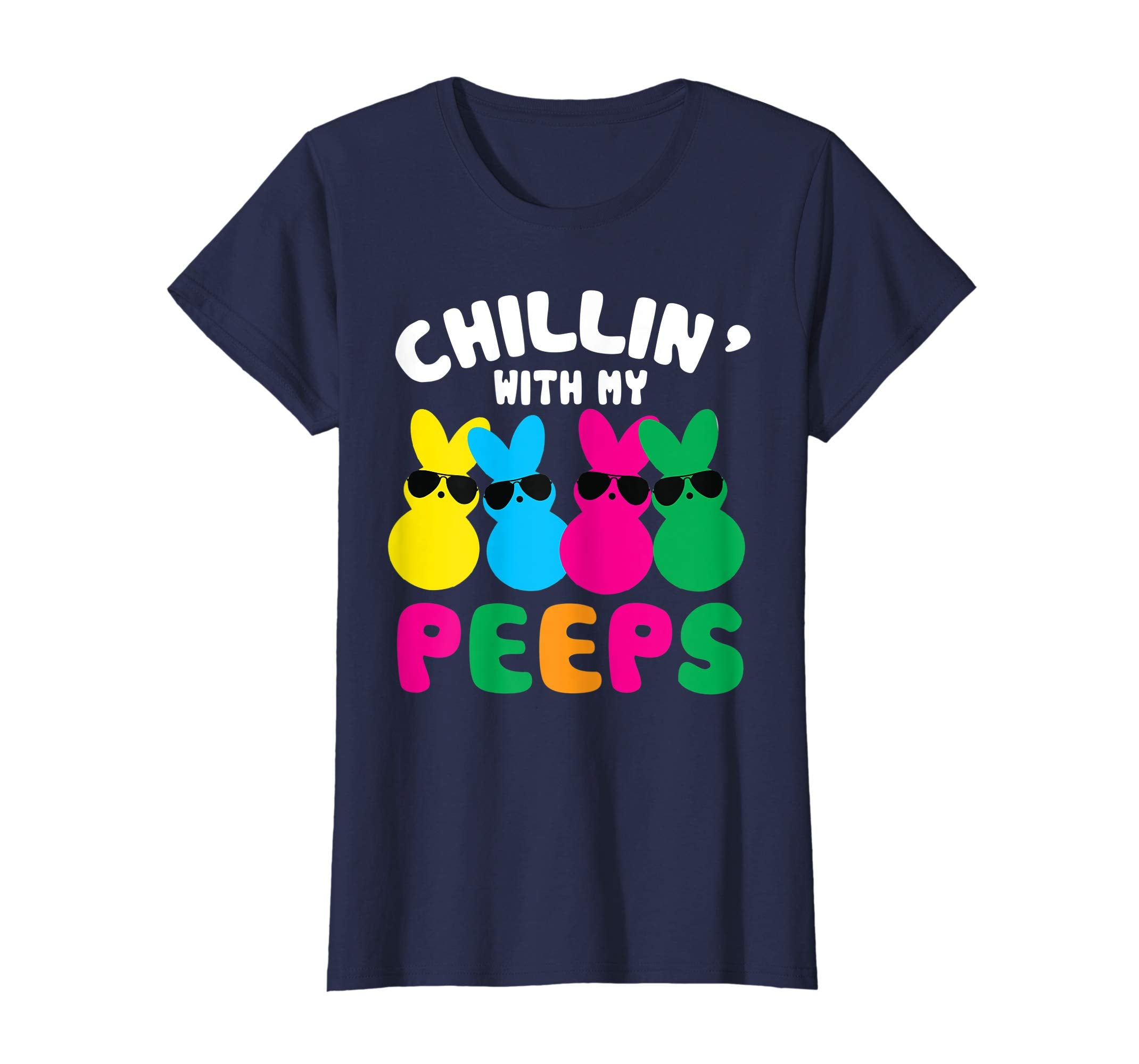 Chillin' With My Peeps Easter Bunny T-Shirts