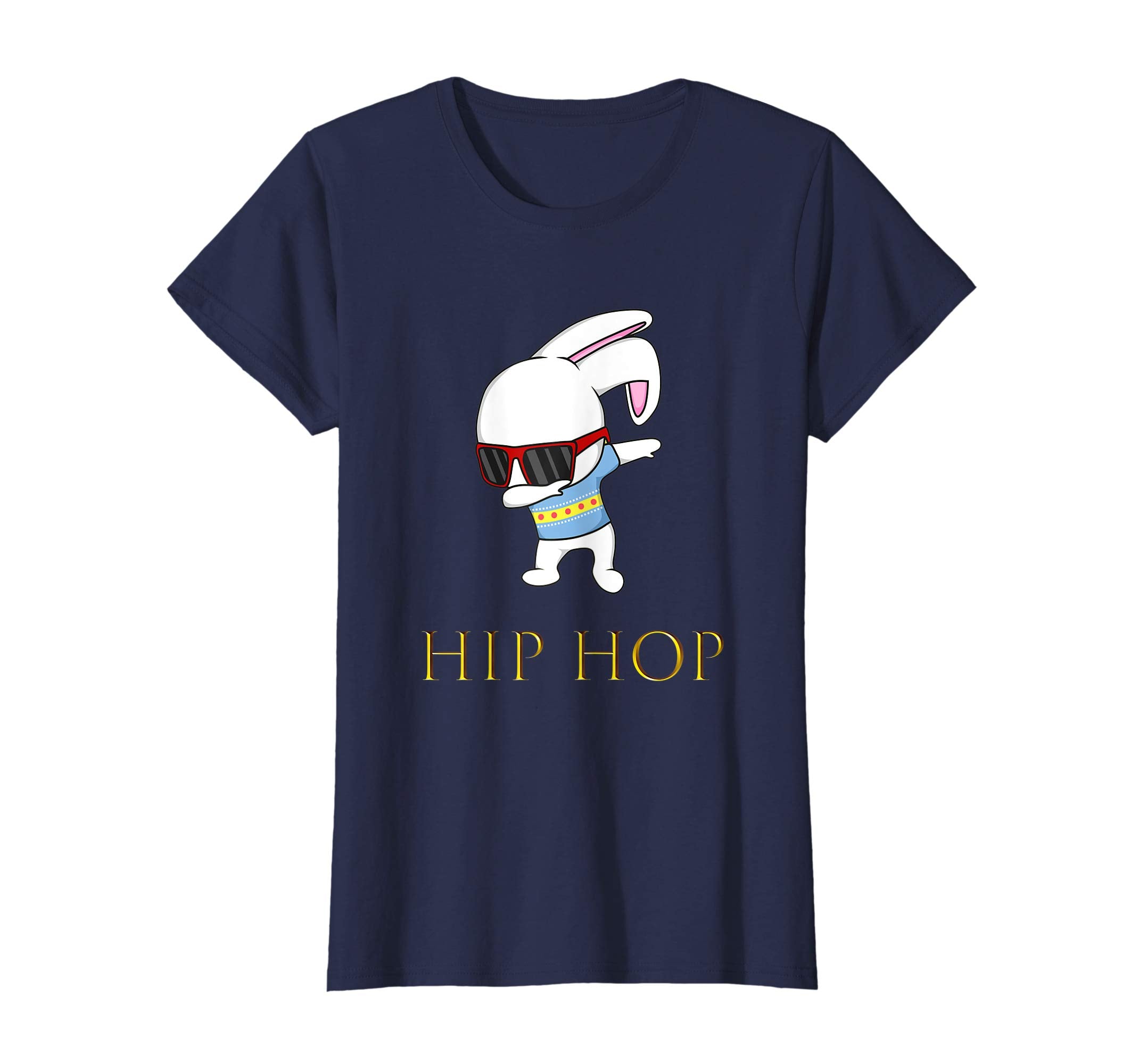Happy Easter Day T-Shirt HipHop Bunny With sunglass cute