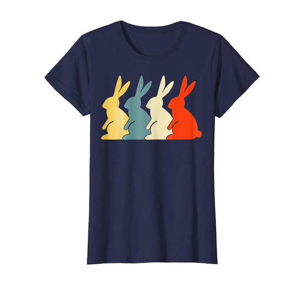 Vintage Retro Bunny Rabbit Lover TShirt Easter Day