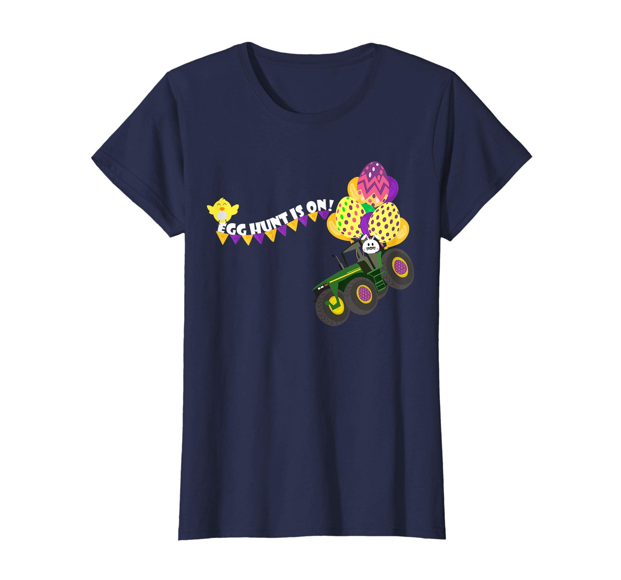 Easter Egg Hunt Shirt Funny Tractor T-Shirt Kids Boys Gifts