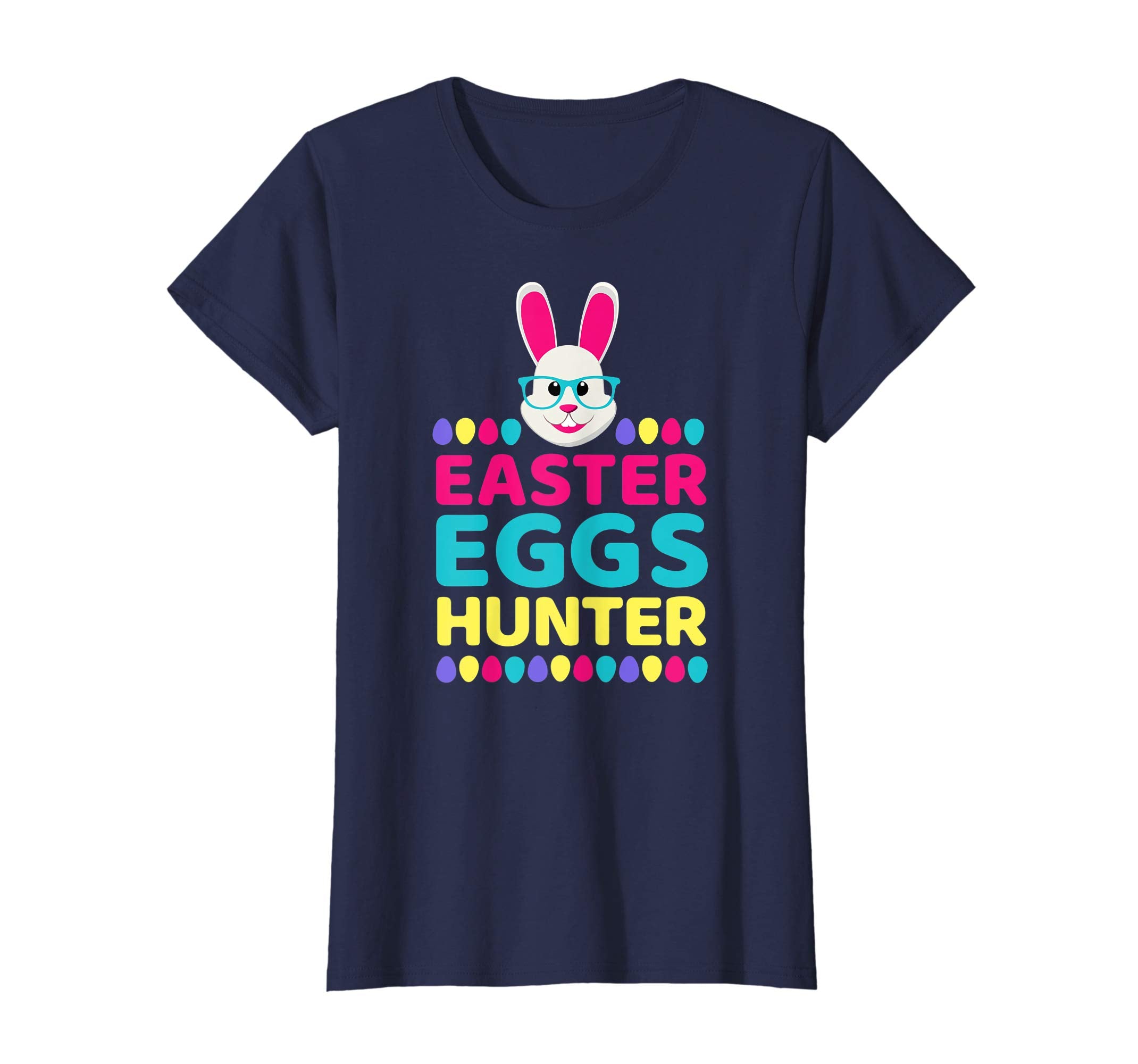 Egg Hunter Easter T-Shirt Boys Girls Cute Bunny Gift Tee