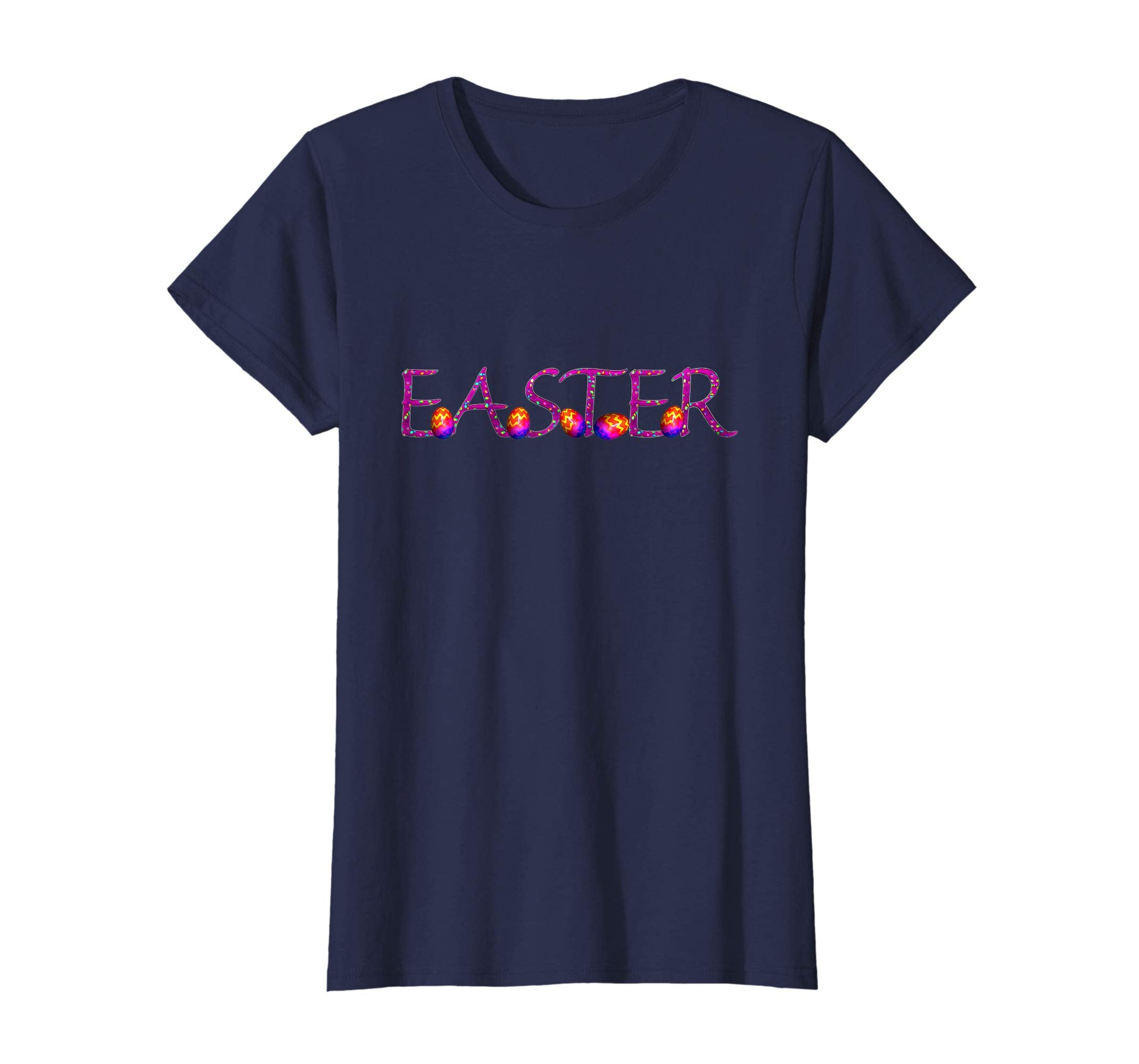 Happy Easter Holiday Shirt Decorative Calligraphy Easter Tee