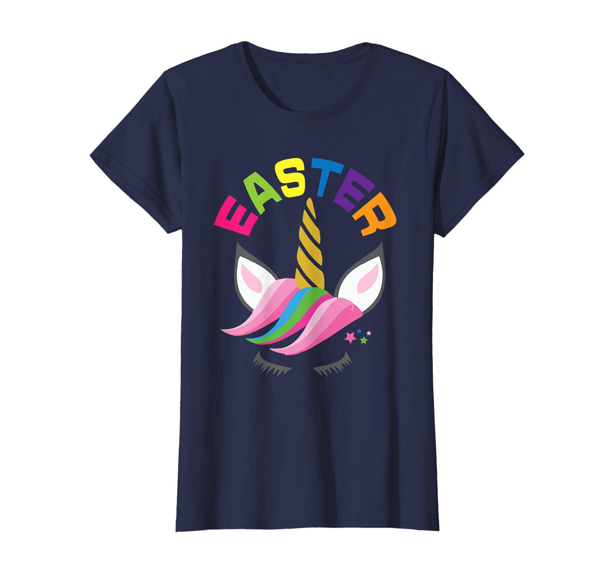 Rainbow Unicorn Easter Shirt Custom Name Gift for girls