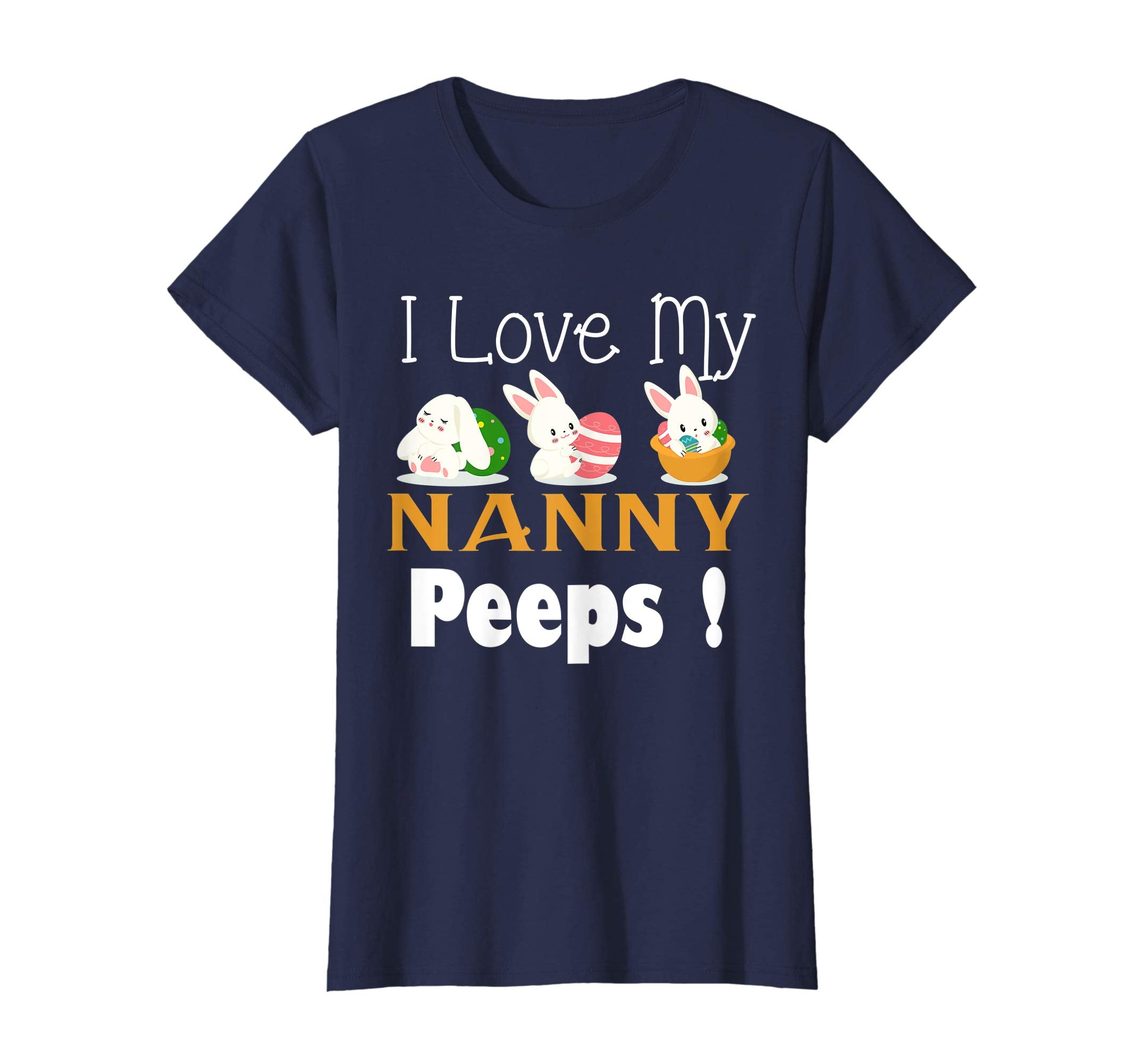I Love My NANNY Peeps With Cute Bunnies TShirt Easter