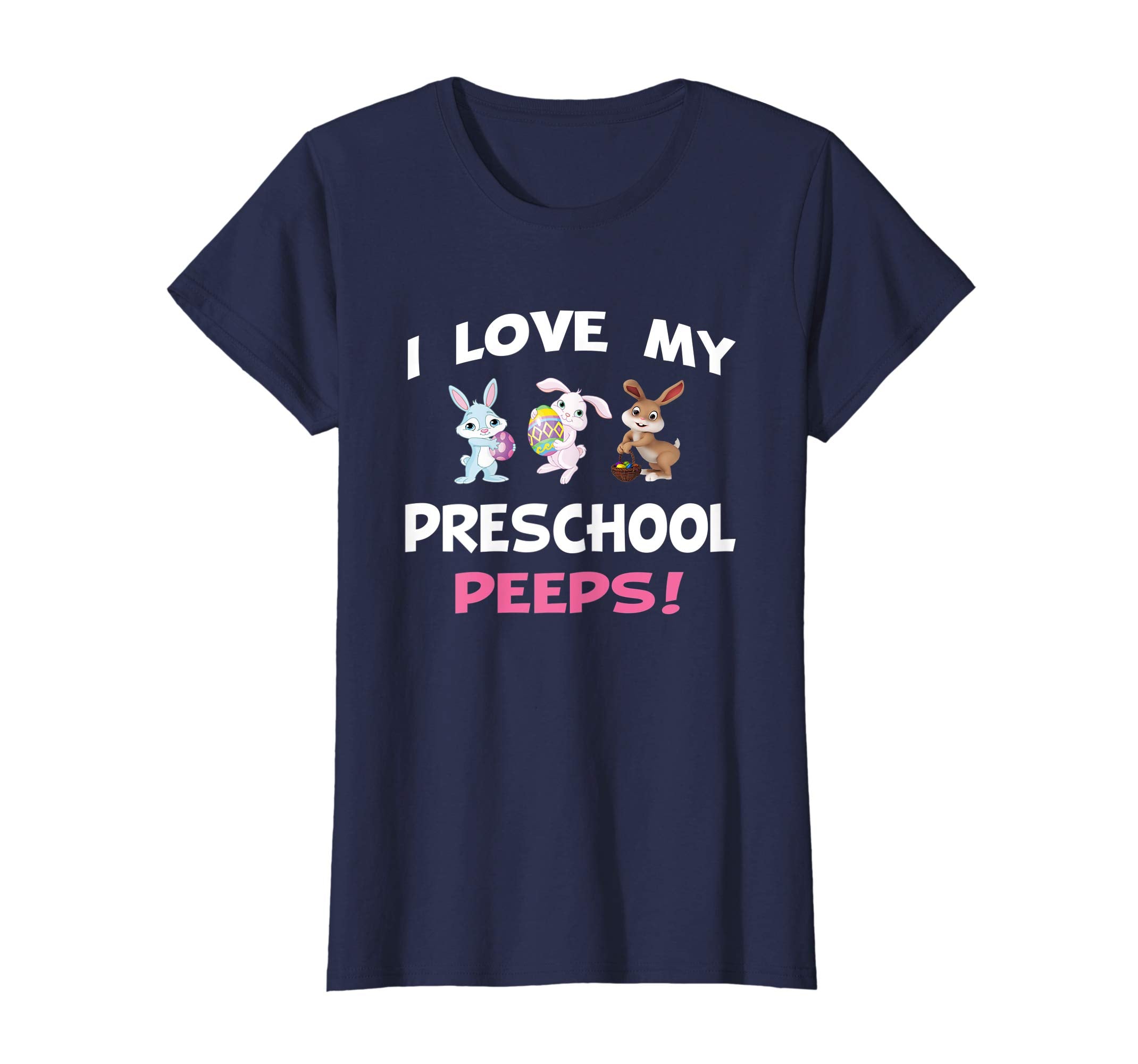 Teacher bunny Easter tshirt I love my preschool peeps