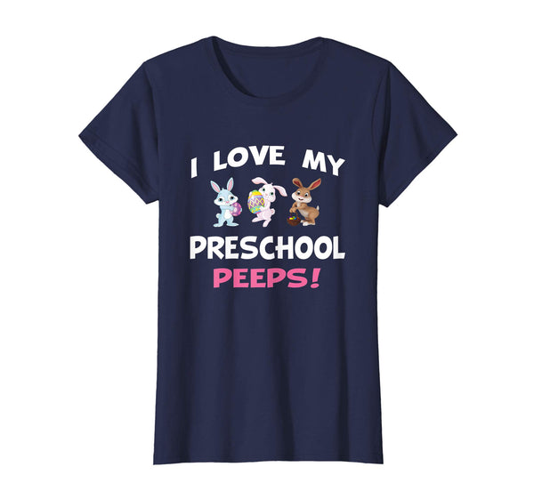 Teacher bunny Easter tshirt I love my preschool peeps