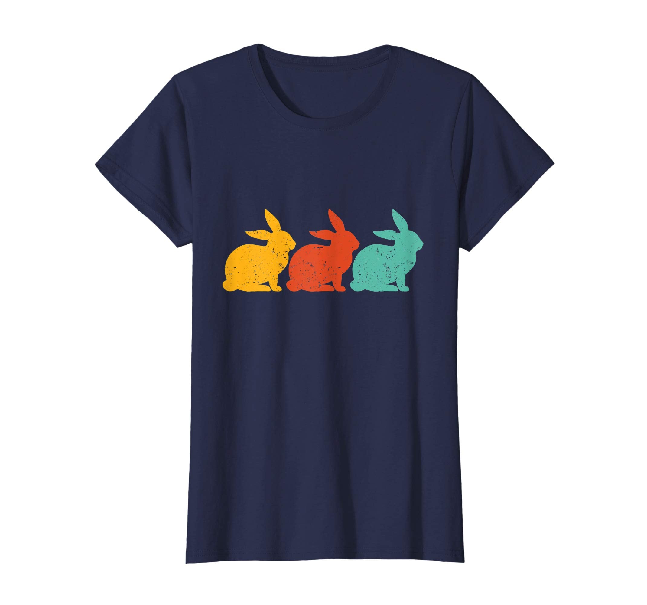 Retro Vintage Bunny Shirts Happy Easter Gifts Women Men Kids