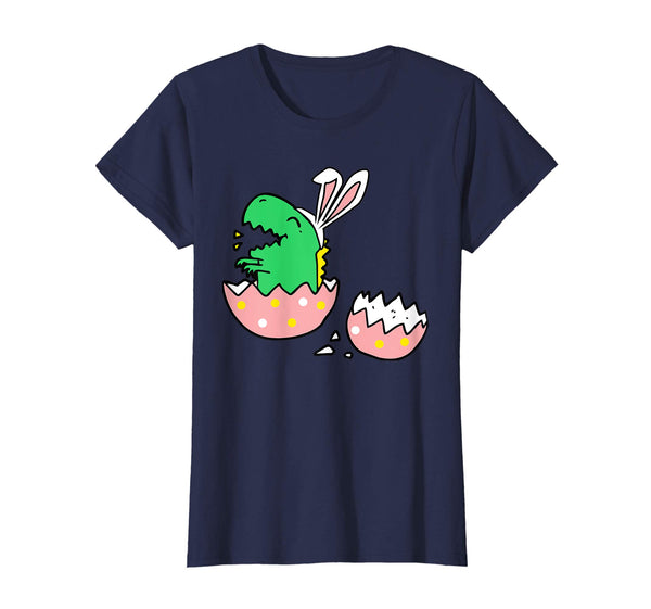 Hatching T Rex Bunny Ears Funny Easter for Teacher T Shirt