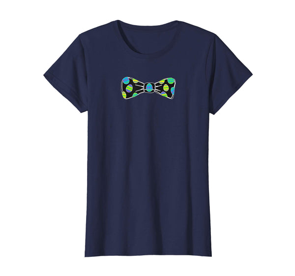 Colorful Easter Eggs Bow Tie Funny Pascha Holiday T-Shirt