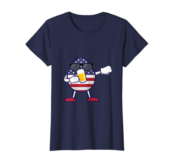 American Flag Easter Egg Dabbing Drink Beer T-Shirt Gifts