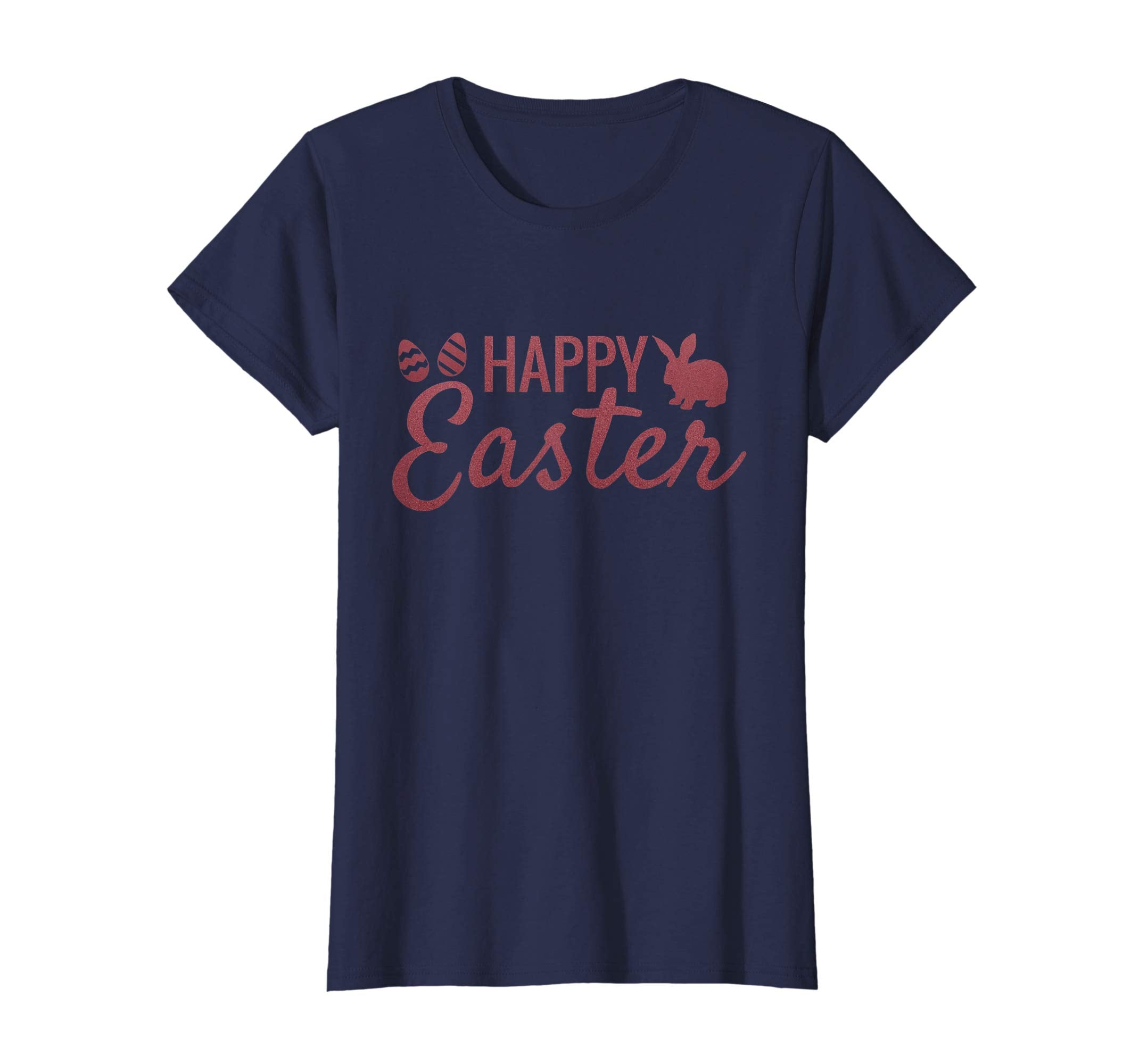 Happy Easter Shirt Cute Bunny Eggs Tee Girls Boys Women Men