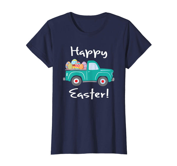 Vintage Truck with Easter Eggs Happy Easter T-Shirt