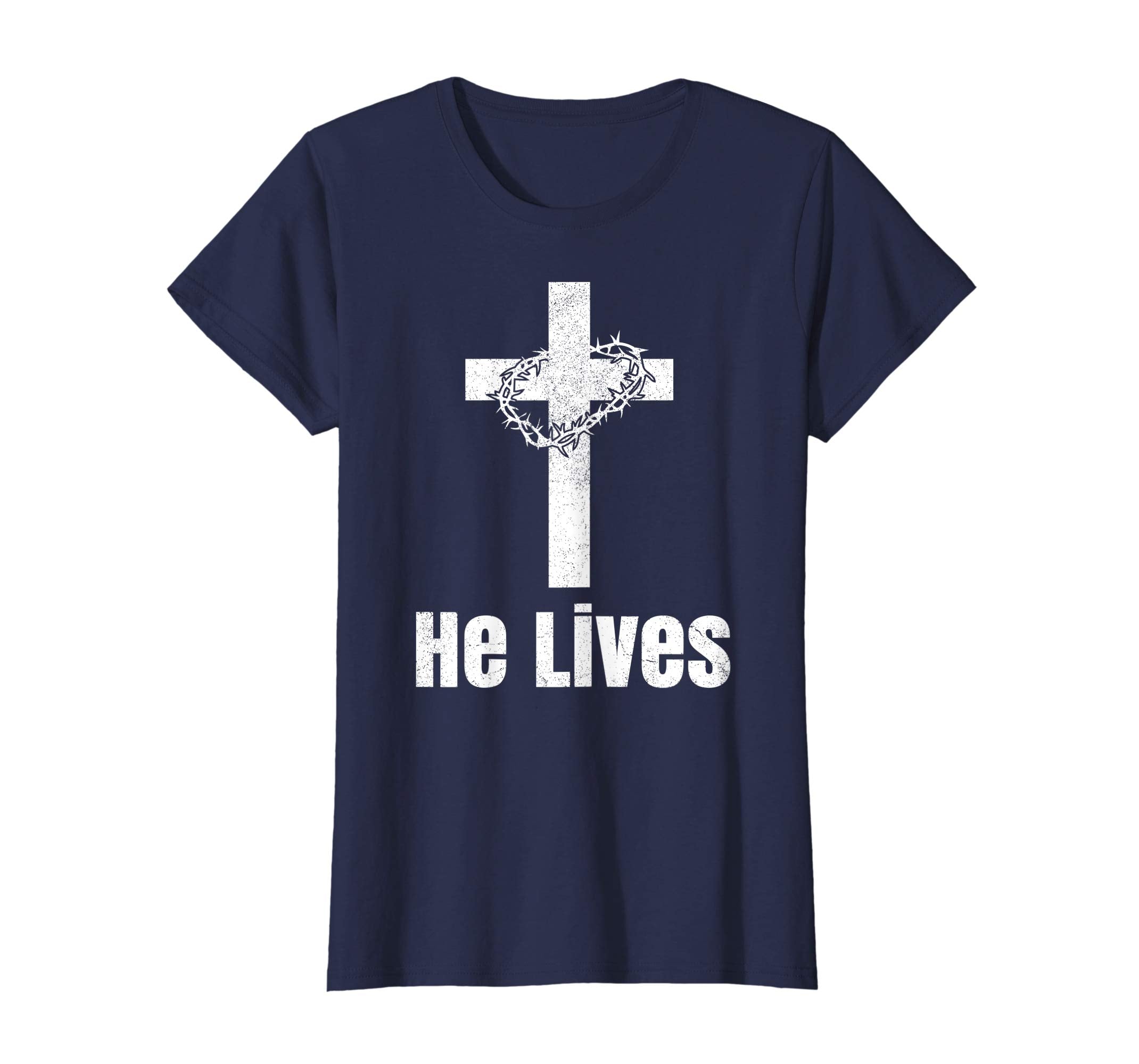 He Lives Easter Religious Christian Jesus Cross T Shirt