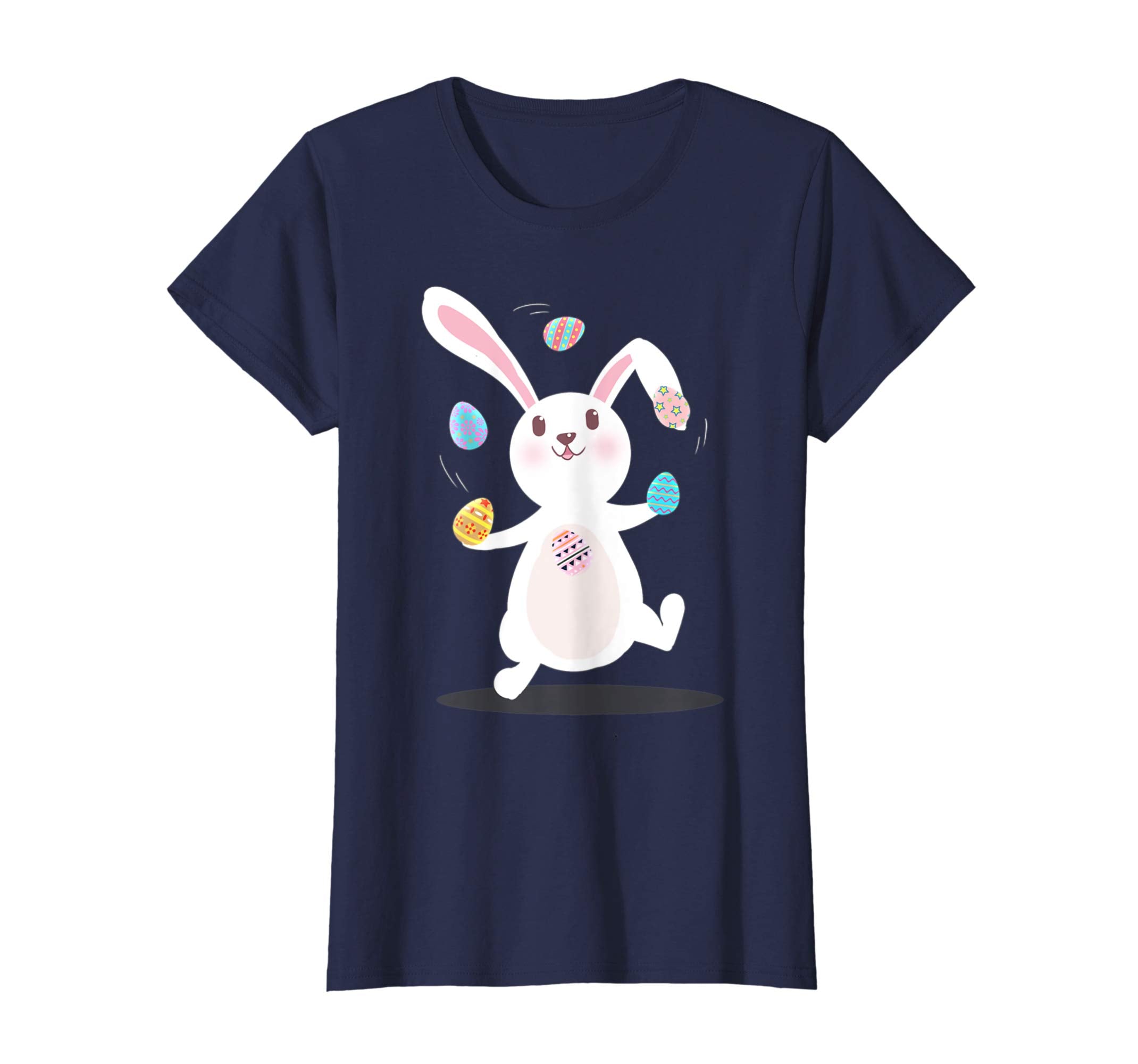Easter Eggs Tee Easter Rabbit Playing With Eggs Easter Shirt
