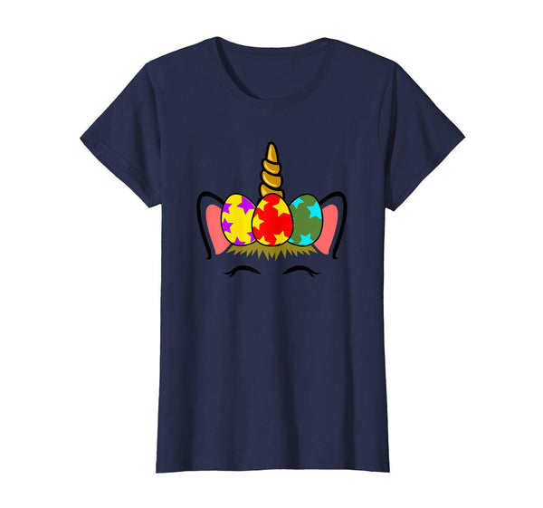 Easter Unicorn Girl Shirt | Cute Easter Painted Eggs Gift