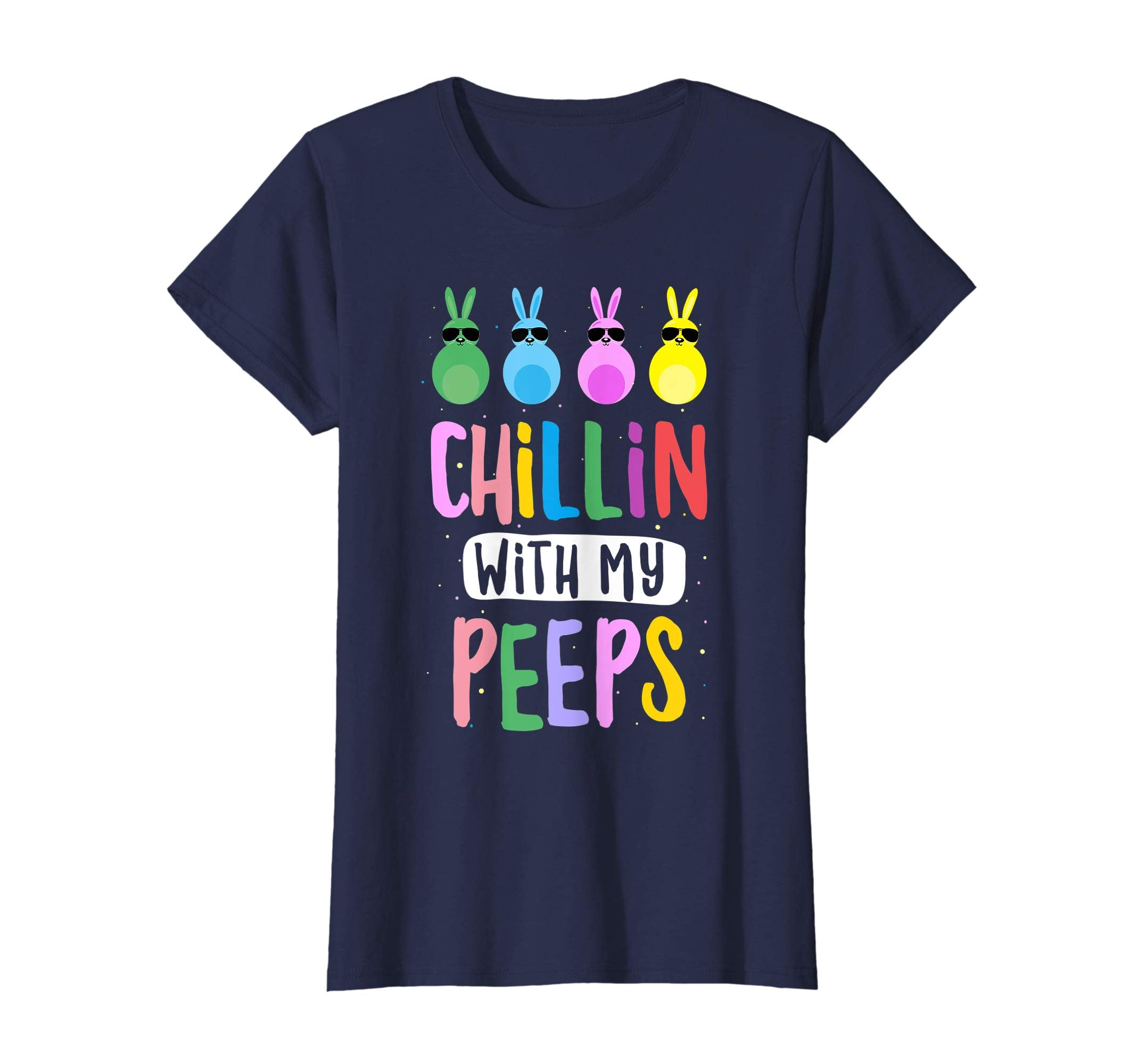 Chillin with My Peeps Easter Bunny Gift T-shirt