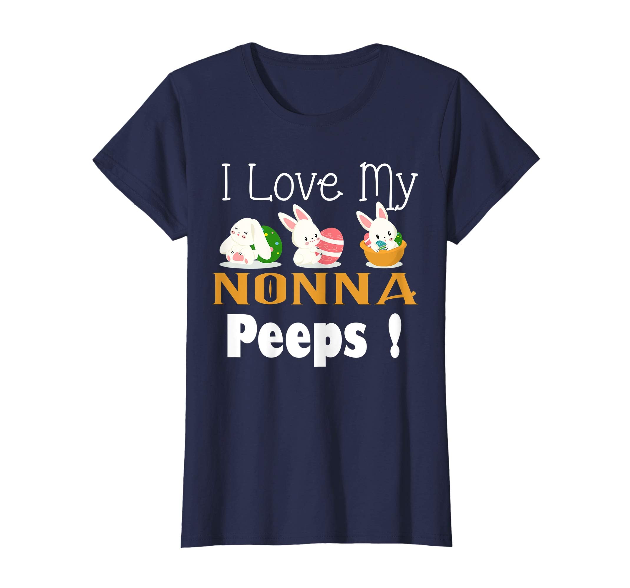 I Love My NONNA Peeps With Cute Bunnies TShirt Easter