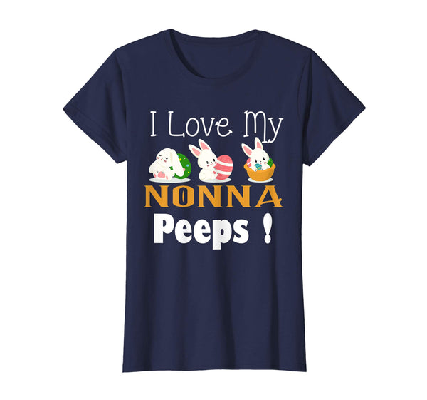 I Love My NONNA Peeps With Cute Bunnies TShirt Easter