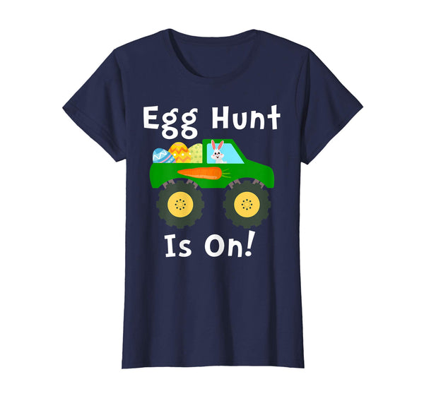 Egg Hunt Is On Shirt Monster- Truck Lovers Easter Kids Shir