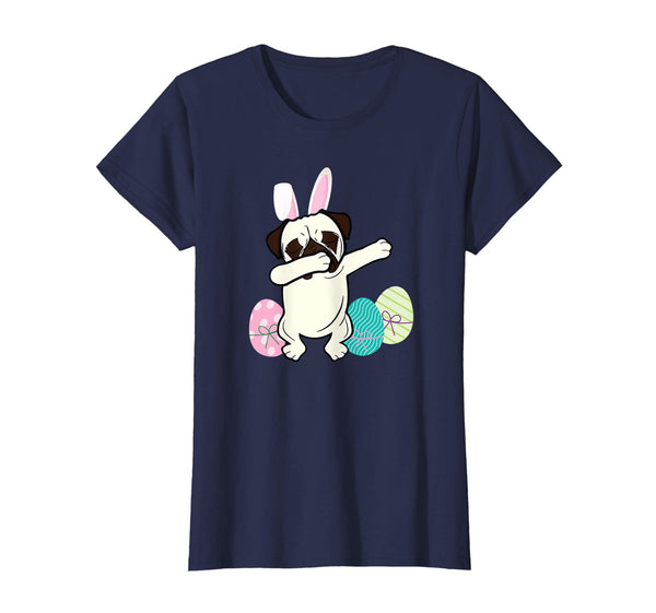 Funny Dabbing Easter Pug Dog Shirt-Easter T-Shirts For Boys