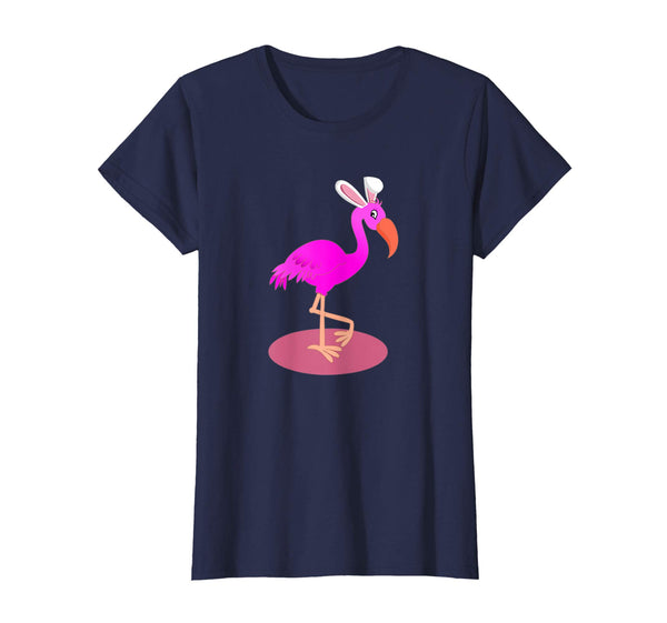 Flamingo With Easter Bunny Ears Cute Pink Bird t shirt
