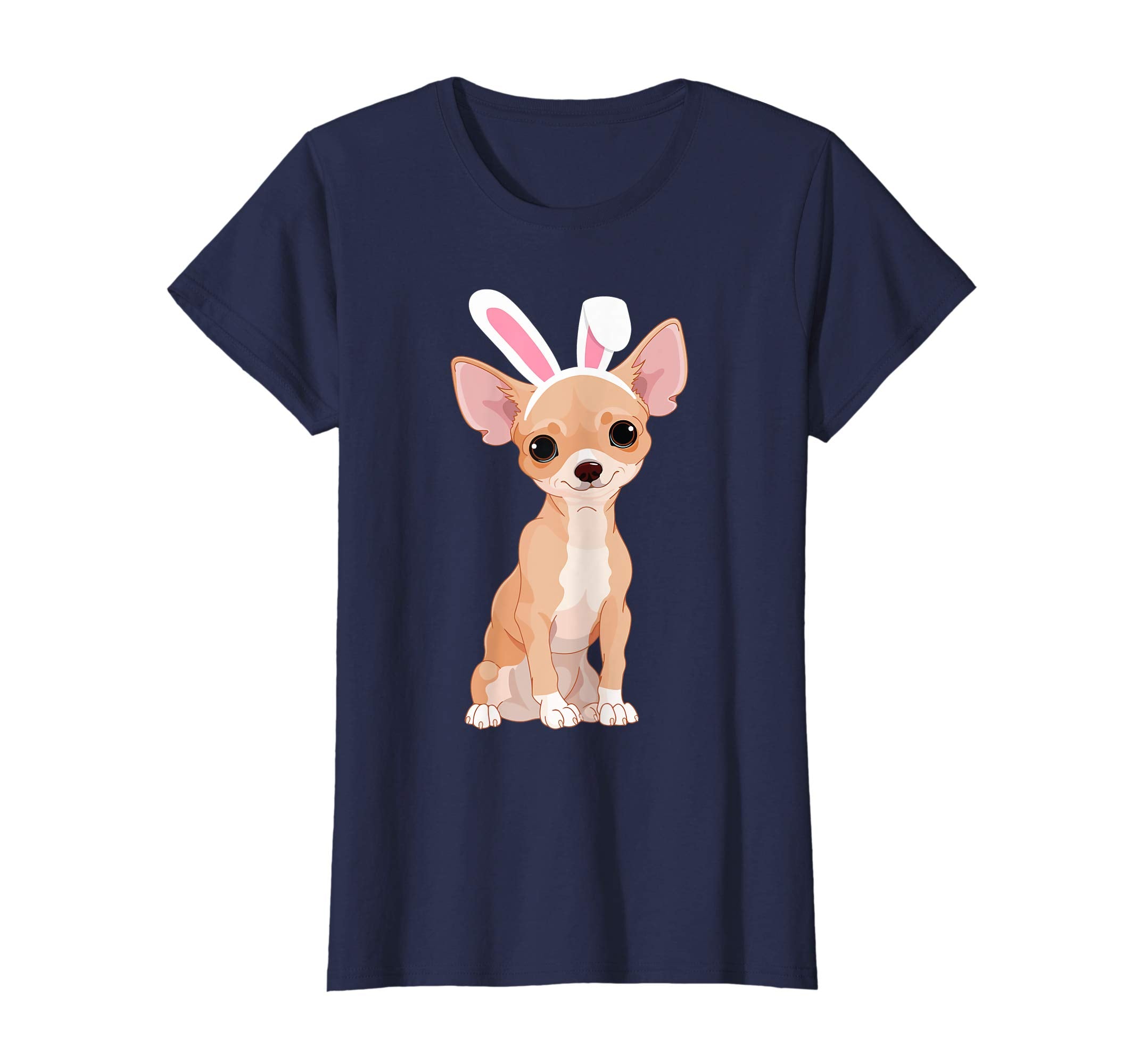 Chihuahua Dog With Bunny Rabbit Hat Easter Happy Day Shirt