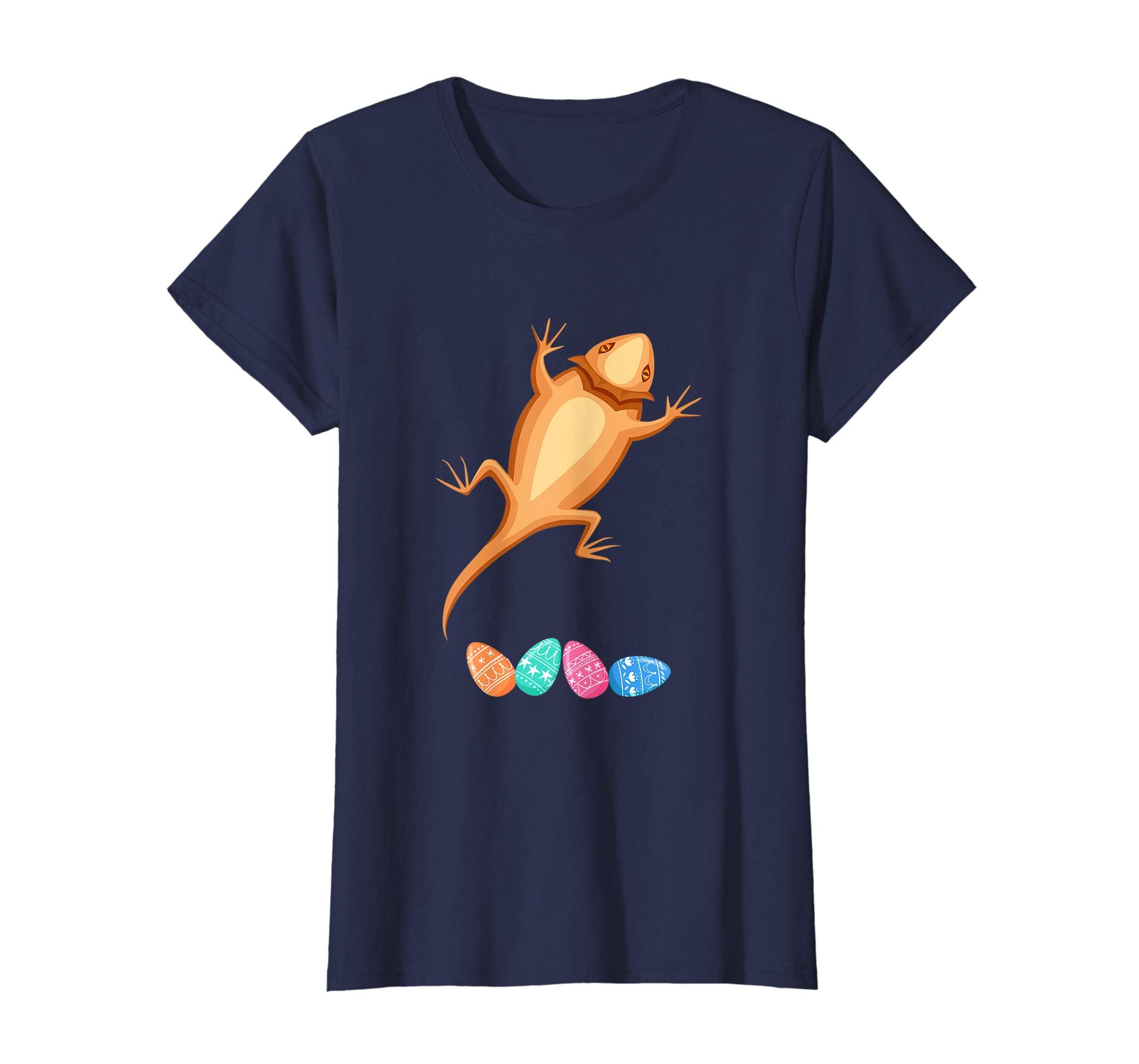 Funny Easter Bearded Dragon With Bunny Ears And Eggs T Shirt