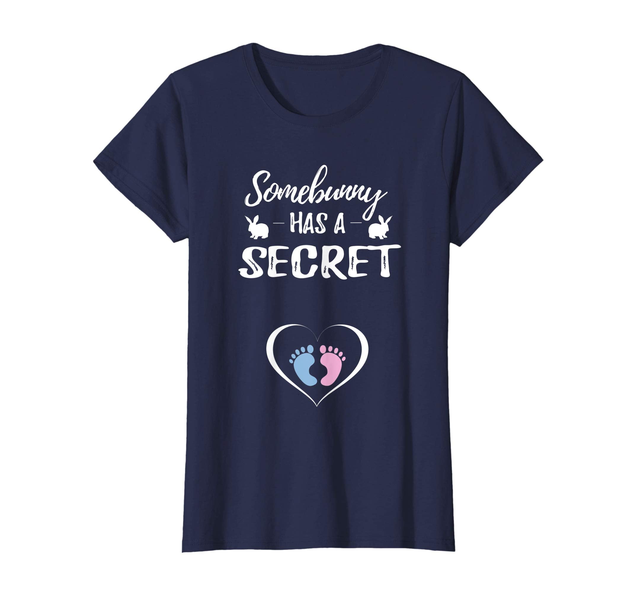 Womens Cute Easter Pregnancy Announcement T-Shirt