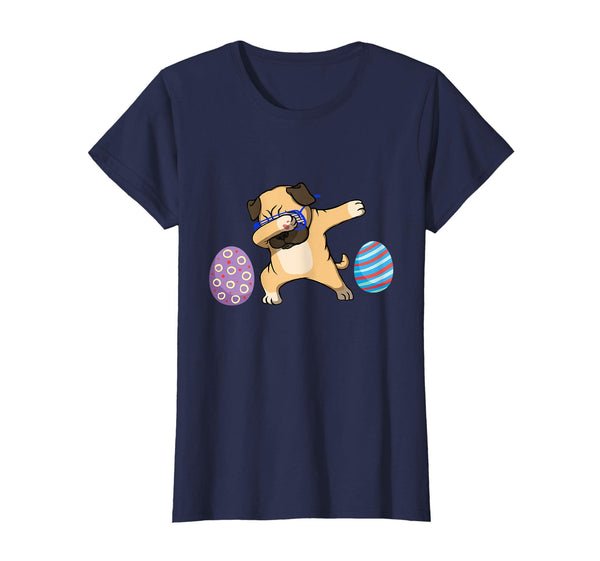 Pug Dabbing Eggs Easter Cute Easter Shirts For Boys