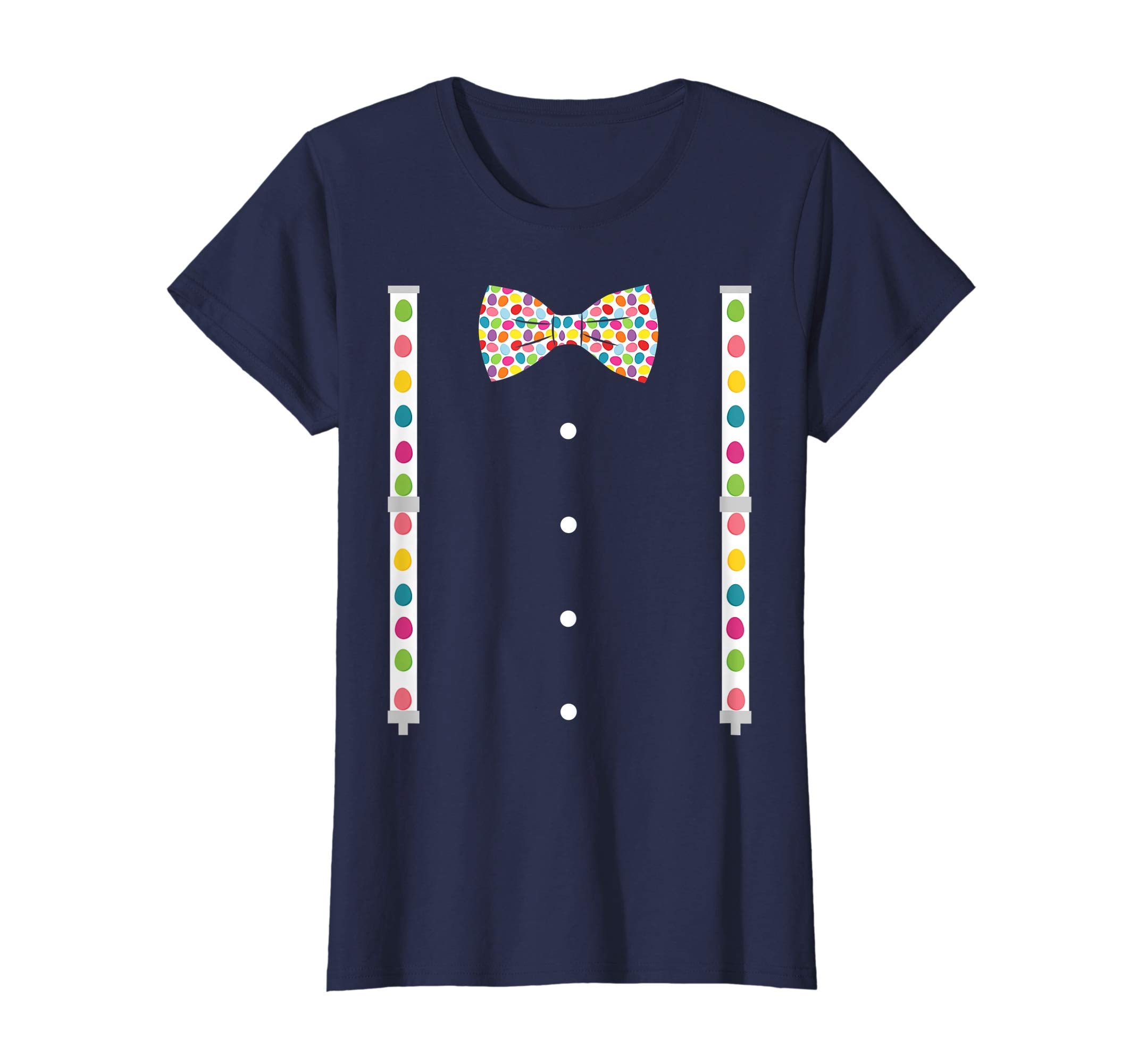 Bow Tie & Suspenders Dot Easter Costume T shirt