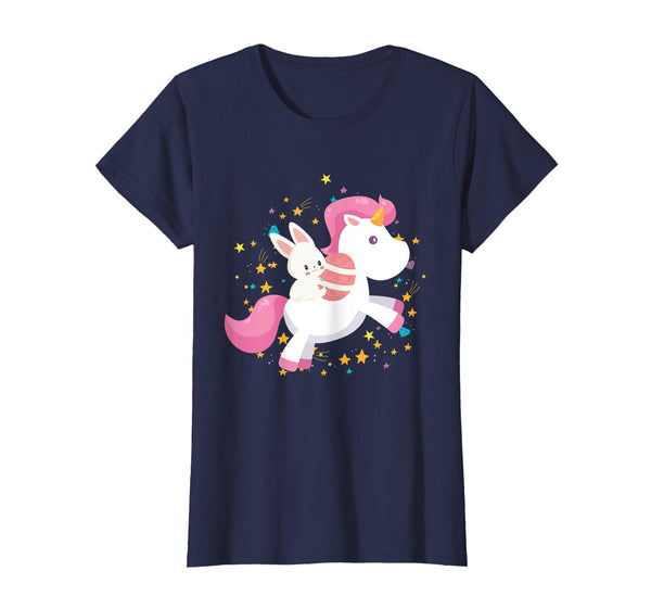 Easter Bunny Unicorn Riding T Shirt Funny Easter Gift For Ki