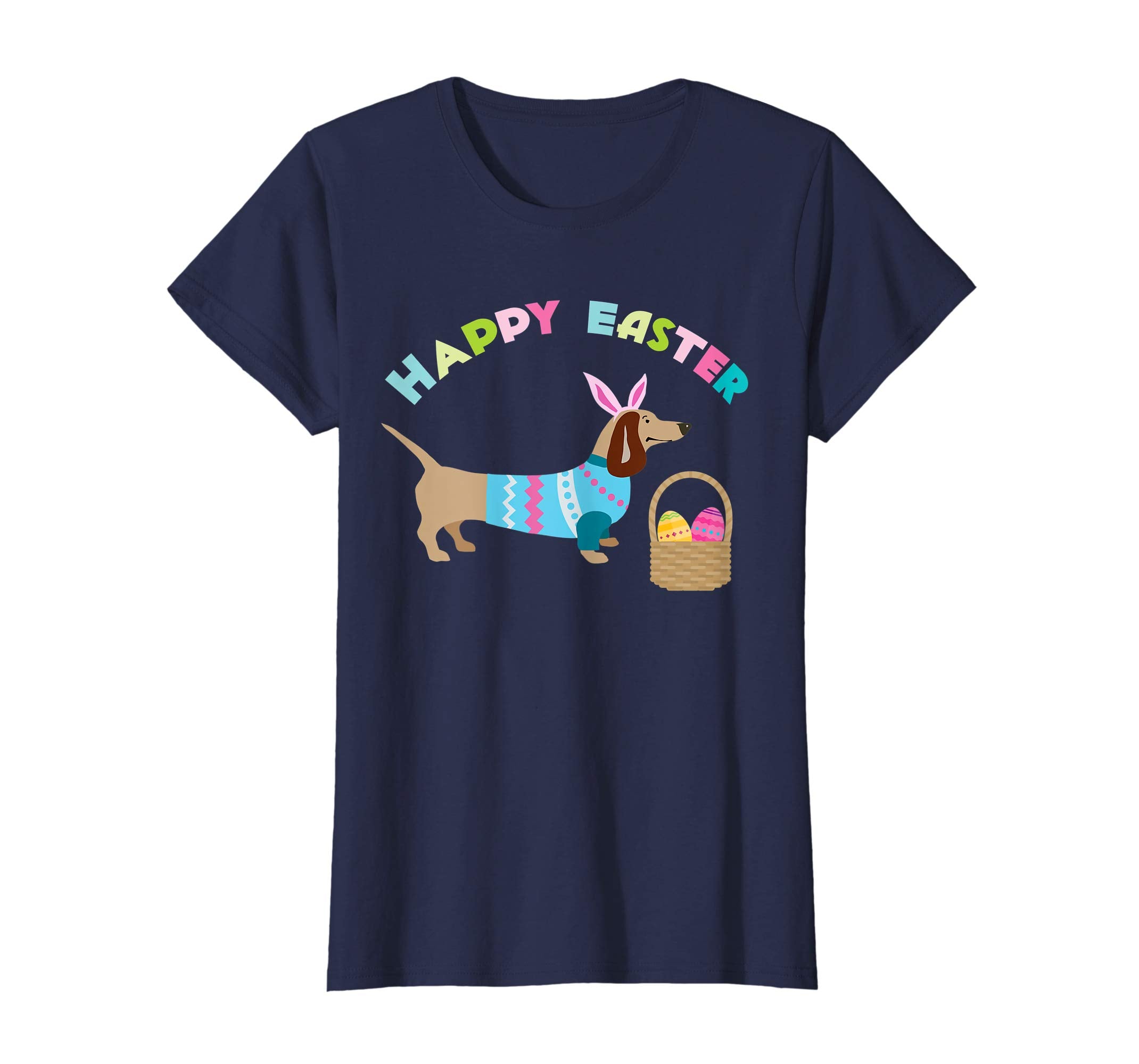 Weiner Daschund Easter T-shirt Doxie in Dog Dress