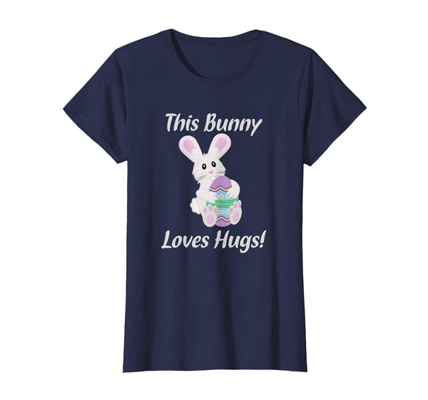 Cute Easter Bunny Hugging Beautiful Easter Egg T Shirt