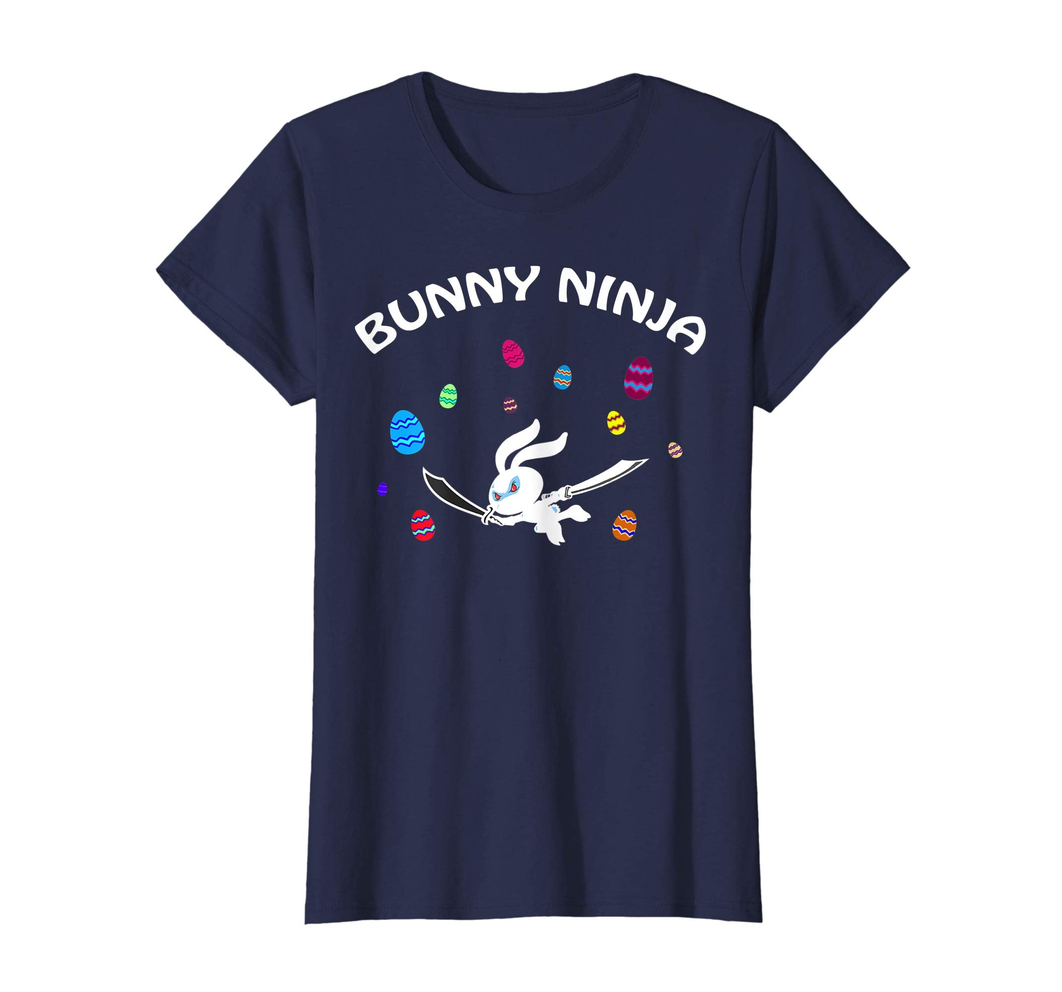 Funny Bunny Ninja Gift Easter T-Shirt Design