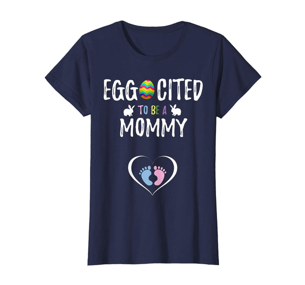 Womens Cute Easter Pregnancy Announcement T-Shirt Gift