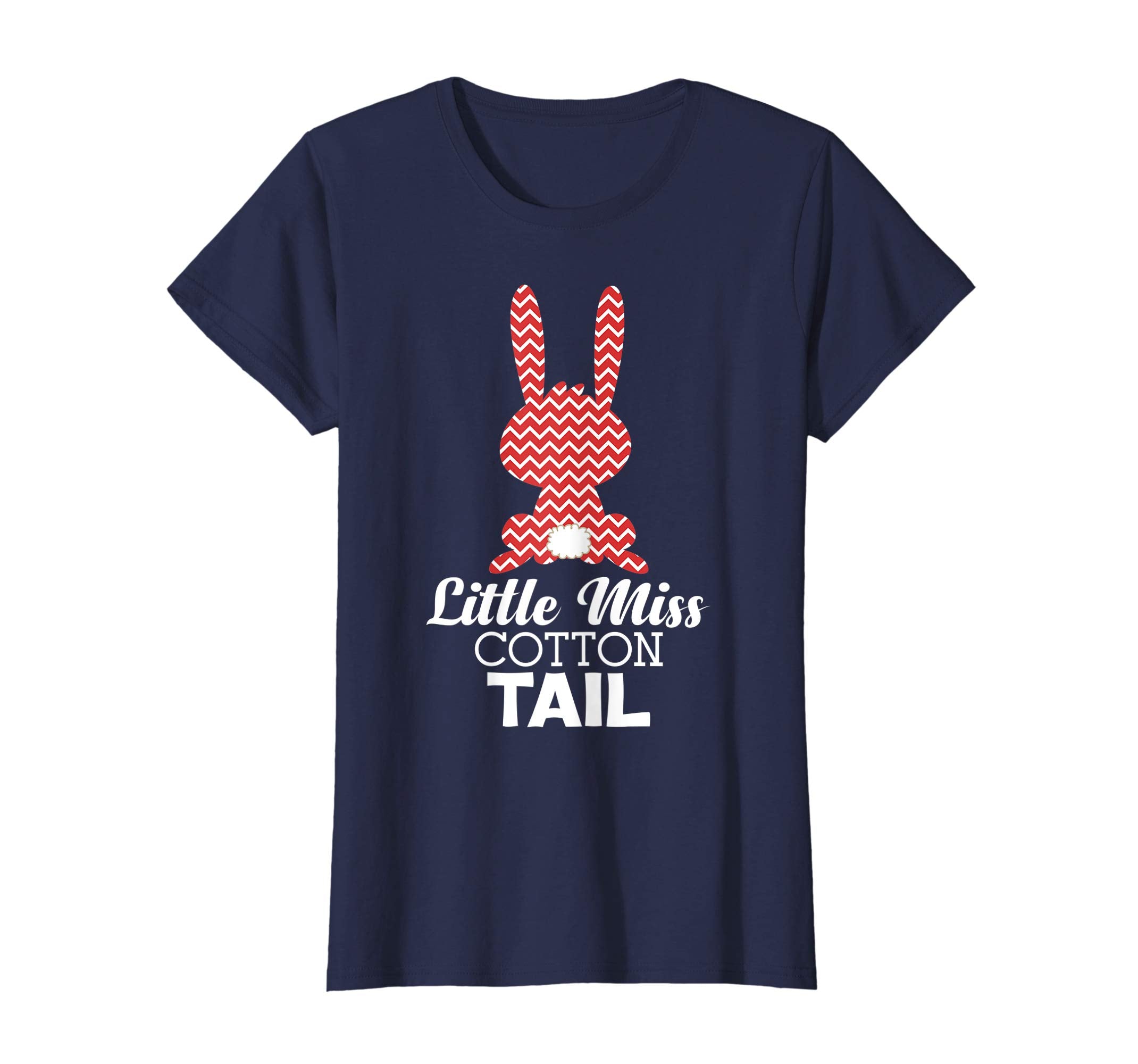 Little Miss Cotton Tail Bunny Happy Easter Day T-Shirt Egg